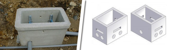 concrete service boxes